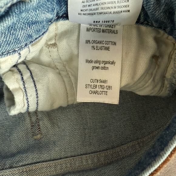 Citizens of Humanity Womens Jeans Charlotte Crop Distressed Light Wash 27 - Picture 13 of 16